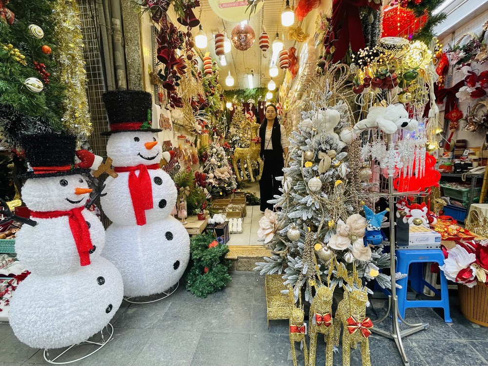 Thị trường Noel 2025: Đa dạng chủng loại, mặt hàng, cây thông hút khách - Ảnh 4.