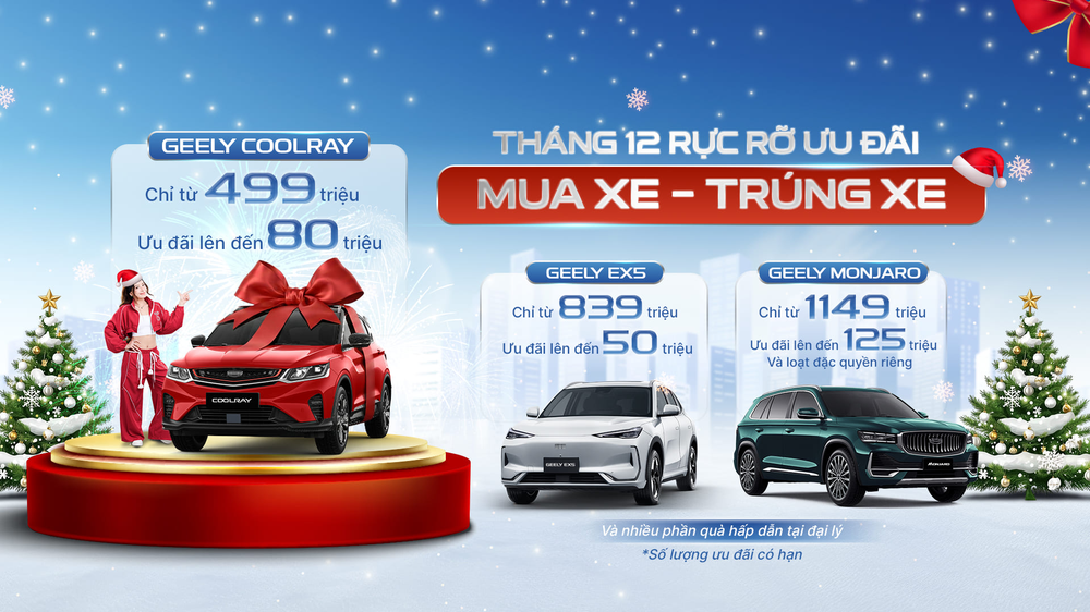 Mua xe trúng xe: Geely Việt Nam khuấy động thị trường ô tô cuối năm với siêu ưu đãi - Ảnh 1.