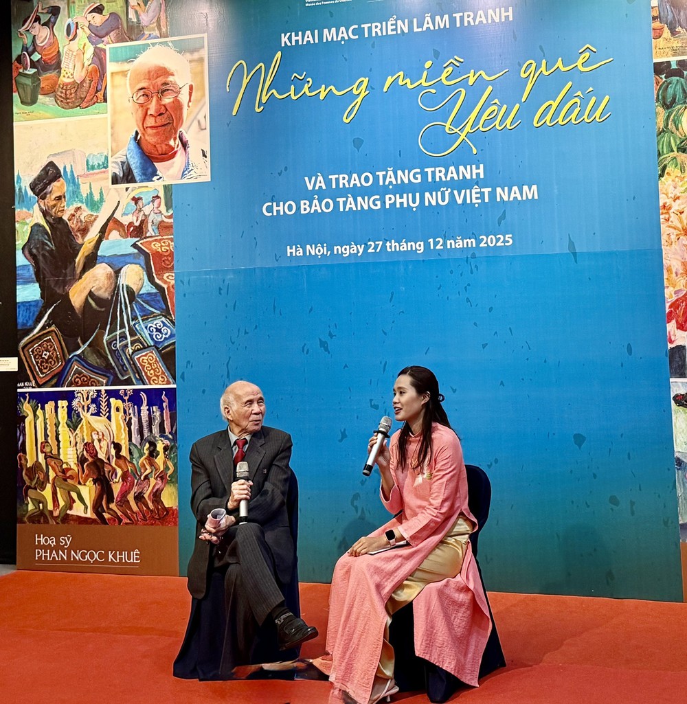 Triển lãm “Những miền quê yêu dấu” - Hành trình hơn bốn thập kỷ giữ hồn quê Việt bằng hội họa - Ảnh 2.
