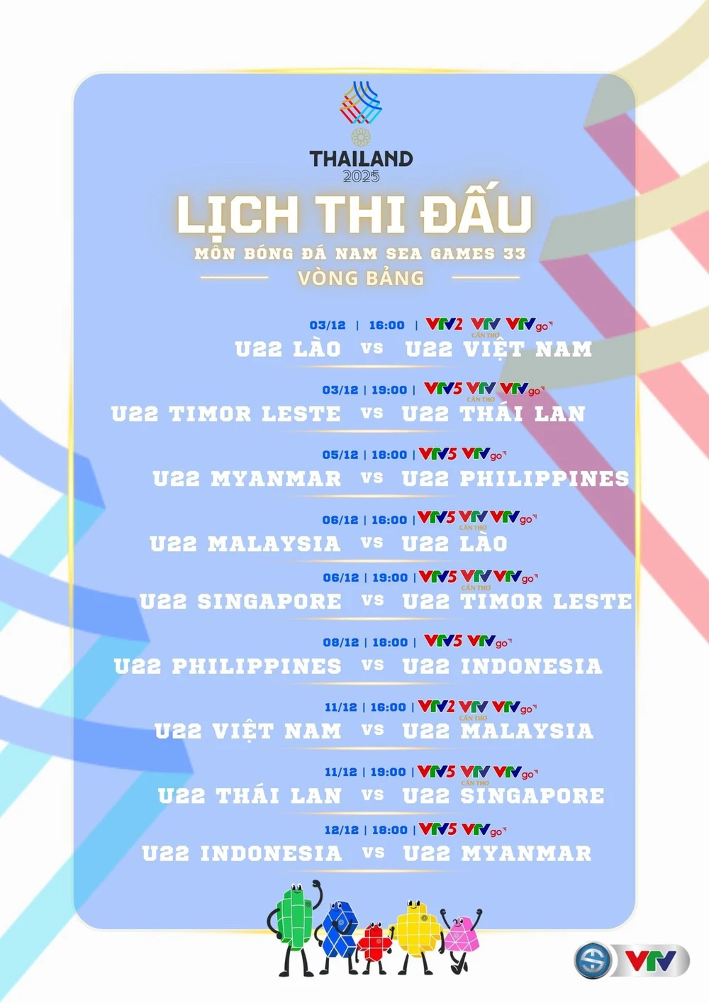 Lịch thi đấu bóng đá SEA Games 2025 hôm nay 3/12: Việt Nam vs Lào, Thái Lan vs Timor Leste - Ảnh 3. Lịch thi đấu bóng đá SEA Games 2025 hôm nay 3/12: Việt Nam vs Lào, Thái Lan vs Timor Leste - Ảnh 3.