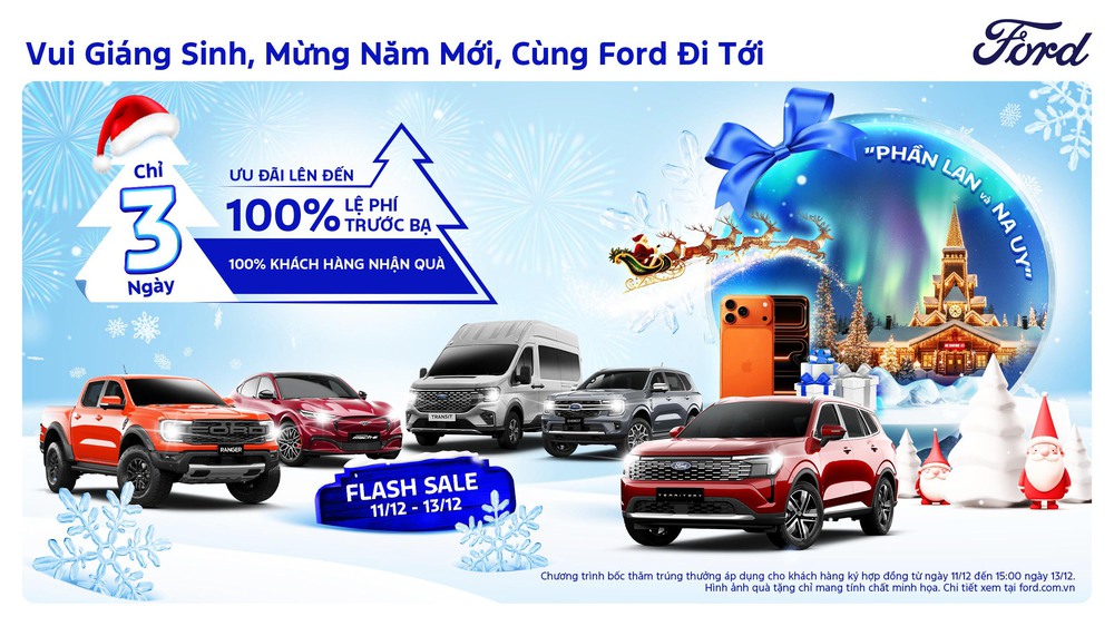 Cơ hội thăm làng ông già Noel khi mua xe Ford - Ảnh 1. Cơ hội thăm làng ông già Noel khi mua xe Ford - Ảnh 1.