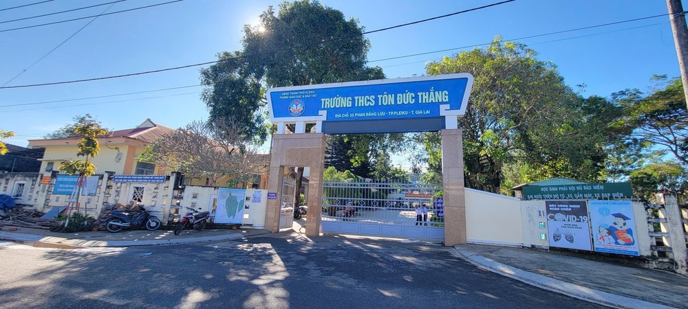 Xác minh vụ học sinh đánh nhau trong giờ học tại Trường THCS Tôn Đức Thắng - Ảnh 1.