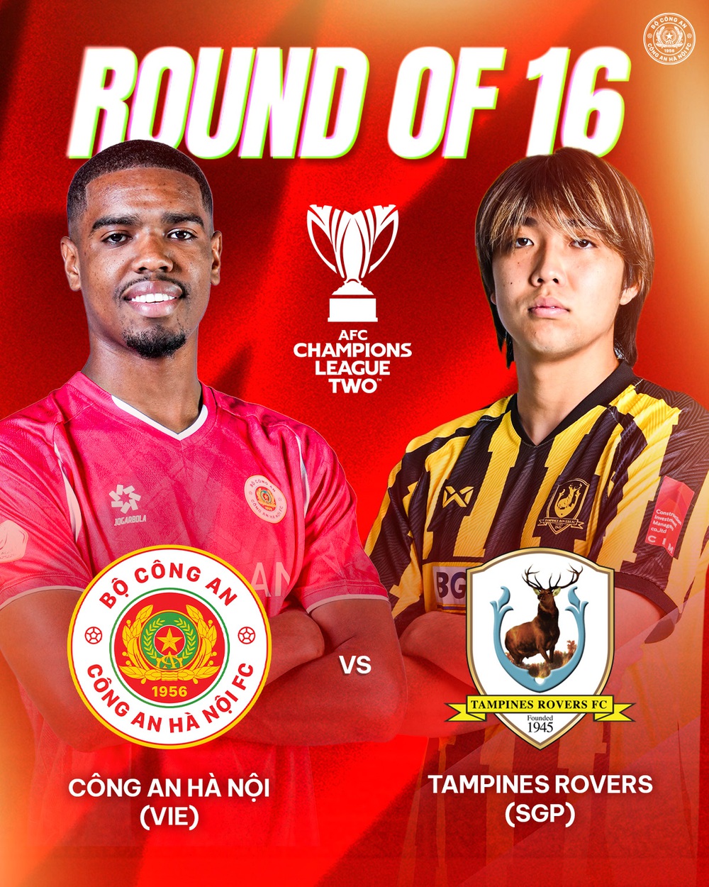CLB CAHN chạm trán ‘hiện tượng’ Tampines Rovers tại vòng 1/8 AFC Champions League Two - Ảnh 2. CLB CAHN chạm trán ‘hiện tượng’ Tampines Rovers tại vòng 1/8 AFC Champions League Two - Ảnh 2.