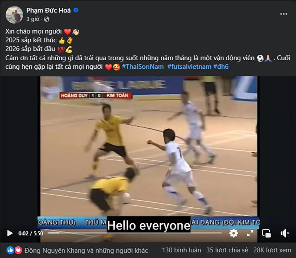 Ngôi sao Việt Nam từng ghi bàn ở World Cup chính thức giải nghệ ở tuổi 35 - Ảnh 1.