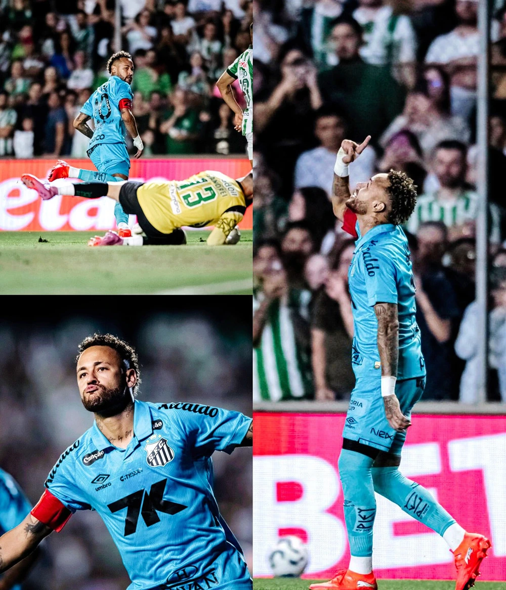 Neymar Lập Hat-Trick Trong Vòng 14 Phút, Santos Tự Quyết Trong Cuộc Đua Trụ Hạng - Ảnh 1.