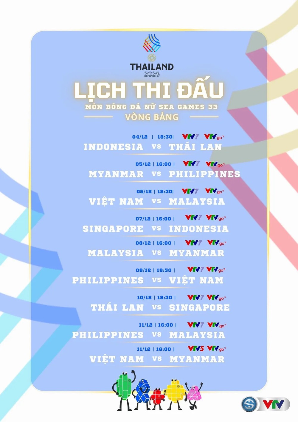 Lịch thi đấu bóng đá SEA Games 2025 ngày 7/12 - Ảnh 1. Lịch thi đấu bóng đá SEA Games 2025 ngày 7/12 - Ảnh 1.