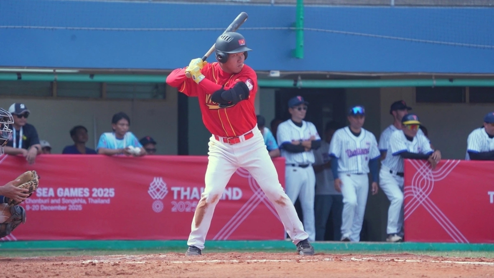 Bóng chày Việt Nam có trận thắng đầu tiên tại SEA Games 2025 - Ảnh 1. Bóng chày Việt Nam có trận thắng đầu tiên tại SEA Games 2025 - Ảnh 1.