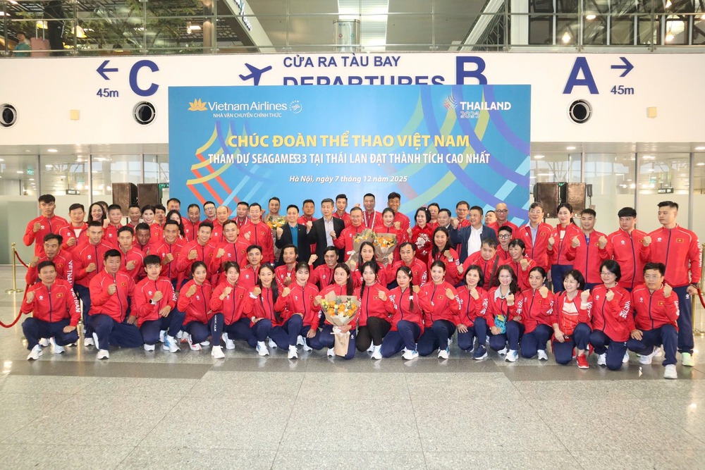 Đoàn Thể thao Việt Nam tự tin lên đường dự SEA Games 2025 - Ảnh 1. Đoàn Thể thao Việt Nam tự tin lên đường dự SEA Games 2025 - Ảnh 1.
