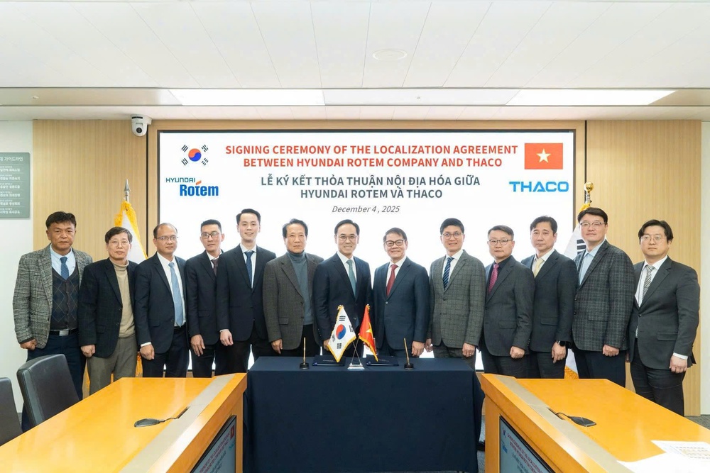 THACO ký kết Thỏa thuận Nội địa hóa với Hyundai Rotem, hợp tác phát triển công nghiệp đường sắt tại Việt Nam - Ảnh 2. THACO ký kết Thỏa thuận Nội địa hóa với Hyundai Rotem, hợp tác phát triển công nghiệp đường sắt tại Việt Nam - Ảnh 2.