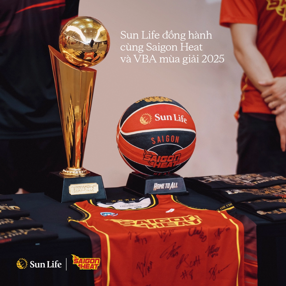 Sun Life Việt Nam tiếp tục đồng hành cùng Saigon Heat và VBA 2025 - Ảnh 1.