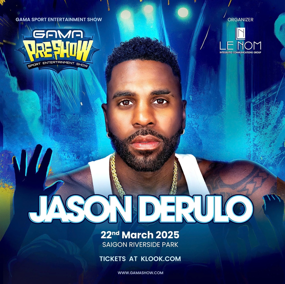 Siêu sao Jason Derulo bất ngờ hội ngộ dàn nghệ sĩ Việt tại TP.HCM - Ảnh 1.