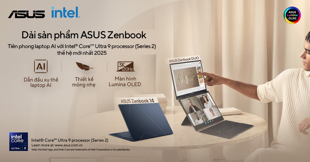 ASUS ra mắt laptop AI đầu tiên tại Việt Nam - Ảnh 1.