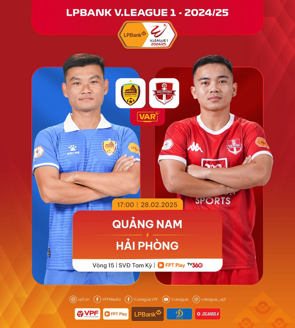 Link xem trực tiếp bóng đá Quảng Nam vs Hải Phòng, 17h00 ngày 28/2, vòng 15 V-League - Ảnh 3.