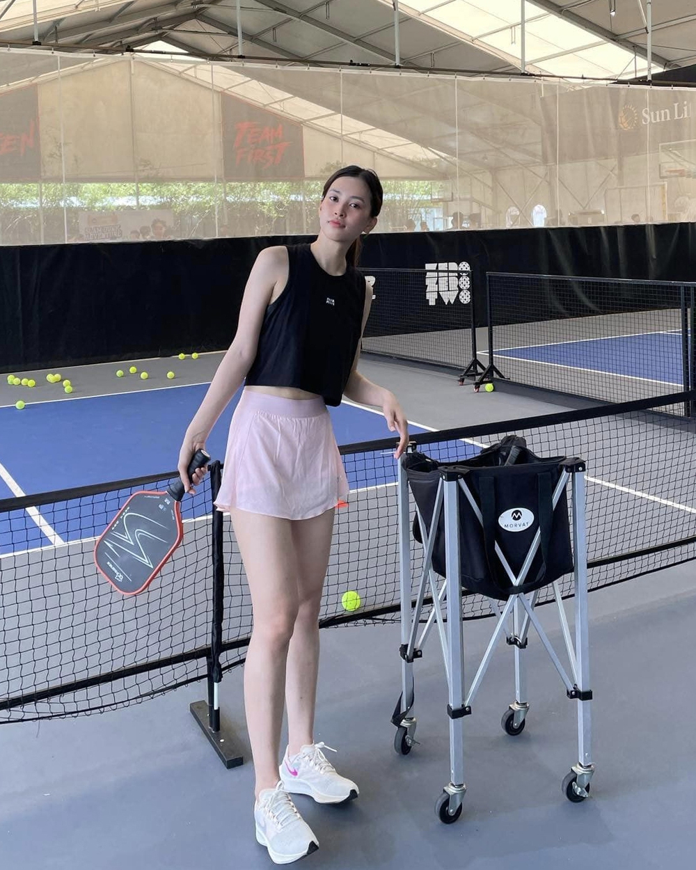 Hot girl Việt Nam chơi pickleball: Từ bà xã của tay vợt tennis số 1 tới bạn gái cầu thủ nổi tiếng - Ảnh 7.