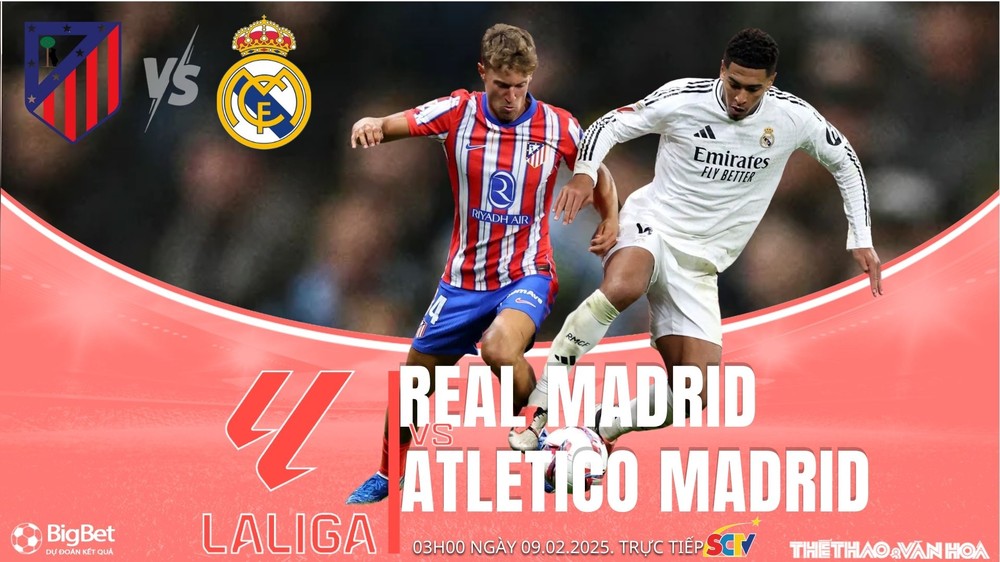 Nhận định, soi tỷ lệ Real Madrid vs Atletico Madrid 03h00 ngày 9/2, vòng 23  La Liga - Ảnh 1.