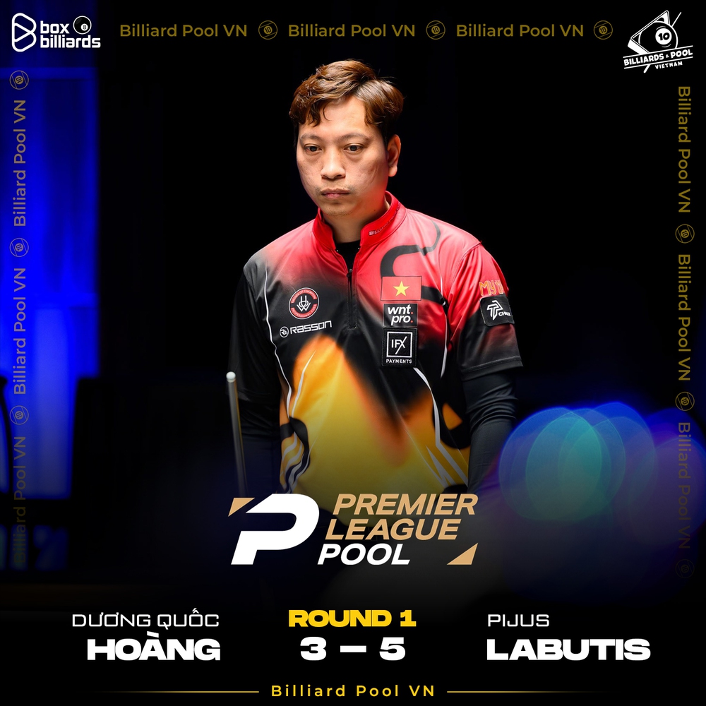 Dương Quốc Hoàng thắng áp đảo Bùi Trường An, giành chiến thắng thứ ba tại Premier League Pool 2025 - Ảnh 2.