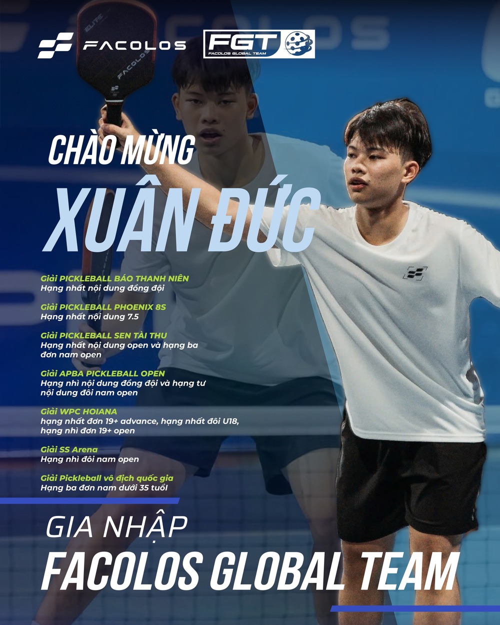 Thành tích đáng nể của Lê Xuân Đức, tay vợt pickleball 17 tuổi khiến Lý Hoàng Nam cũng phải dè chừng - Ảnh 5.