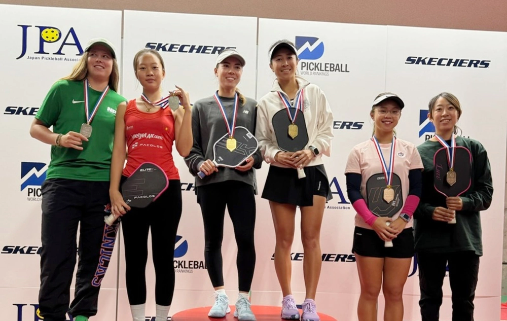 Niềm tự hào của pickleball Việt Nam đối đầu tay vợt xuất sắc nhất thế giới 2024, lập kỳ tích tại giải đấu ở Nhật Bản - Ảnh 2.