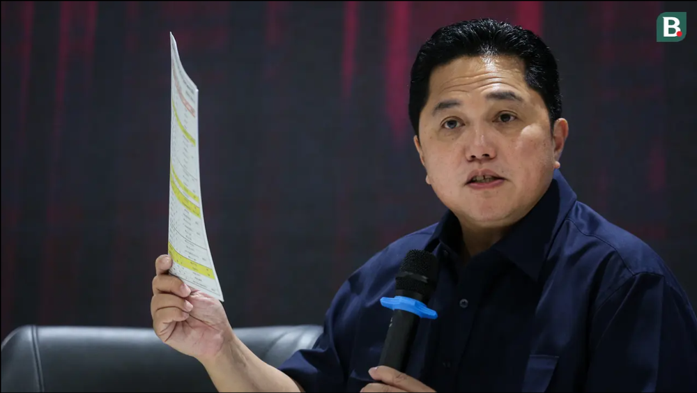 Chủ tịch PSSI Erick Thohir phát biểu về lộ trình của bóng đá Indonesia