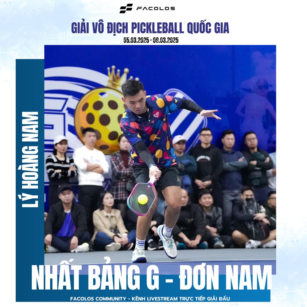 Lý Hoàng Nam nhất bảng, băng băng tiến vào tứ kết Giải vô địch pickleball quốc gia lần đầu tiên được tổ chức - Ảnh 1.