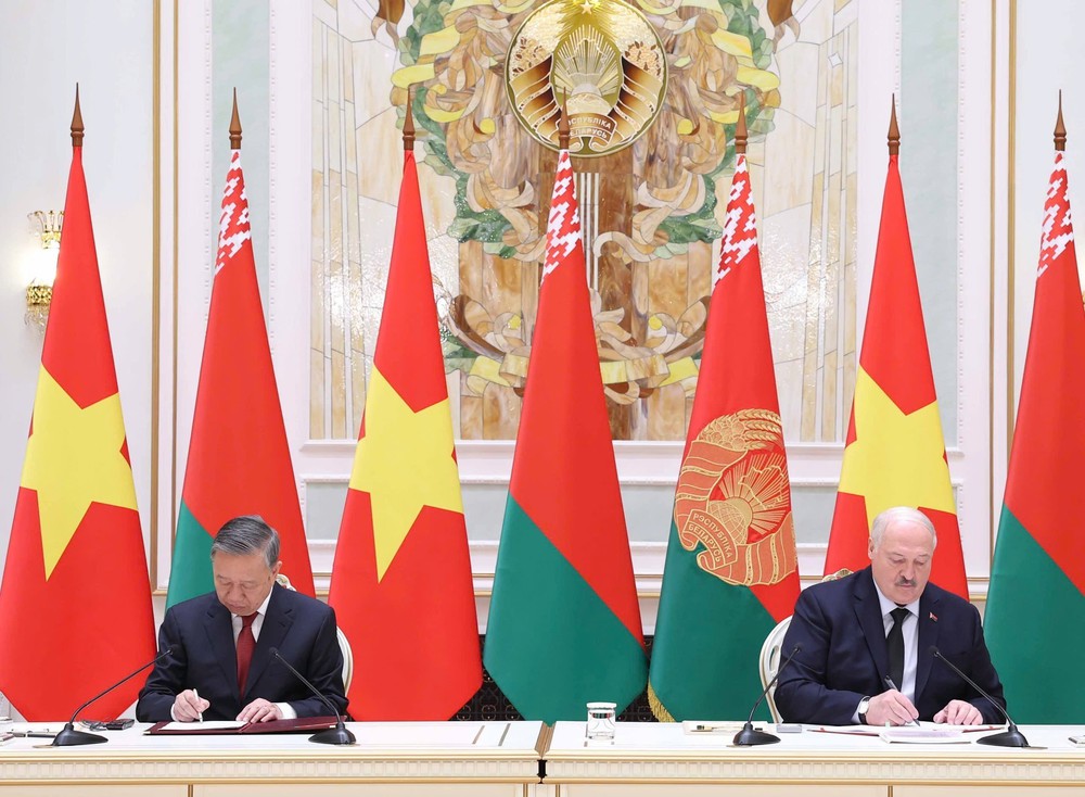 Hình ảnh thiết lập quan hệ Đối tác chiến lược Việt Nam – Belarus - Ảnh 1.