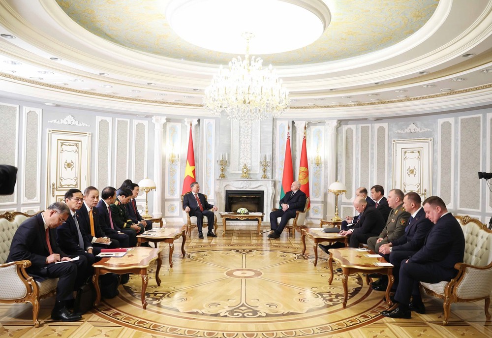 Tổng Bí thư Tô Lâm hội đàm với Tổng thống Belarus - Ảnh 5.
