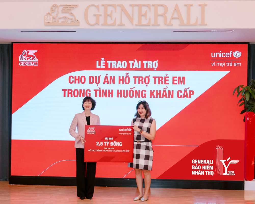 Generali tài trợ 2,5 tỷ đồng cho dự án bảo vệ trẻ em trong tình huống khẩn - Ảnh 1.