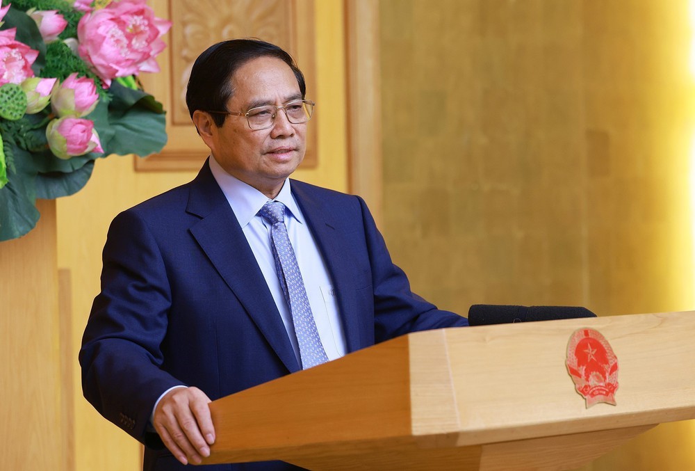 Thủ tướng Phạm Minh Chính làm việc với cộng đồng doanh nghiệp Hoa Kỳ tại Việt Nam - Ảnh 1.
