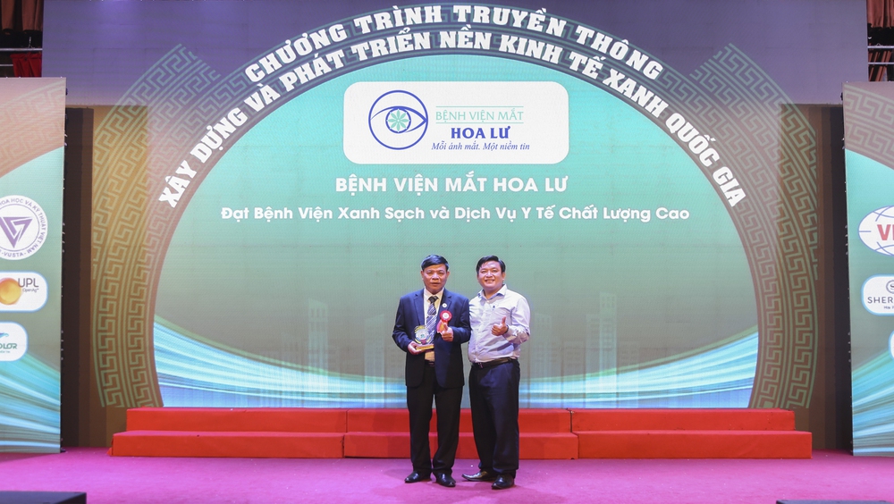 Bệnh viện Mắt Hoa Lư được vinh danh với giải thưởng "Bệnh viện Xanh – Sạch và Dịch vụ Y tế Chất lượng Cao" - Ảnh 1. Bệnh viện Mắt Hoa Lư được vinh danh với giải thưởng "Bệnh viện Xanh – Sạch và Dịch vụ Y tế Chất lượng Cao" - Ảnh 1.