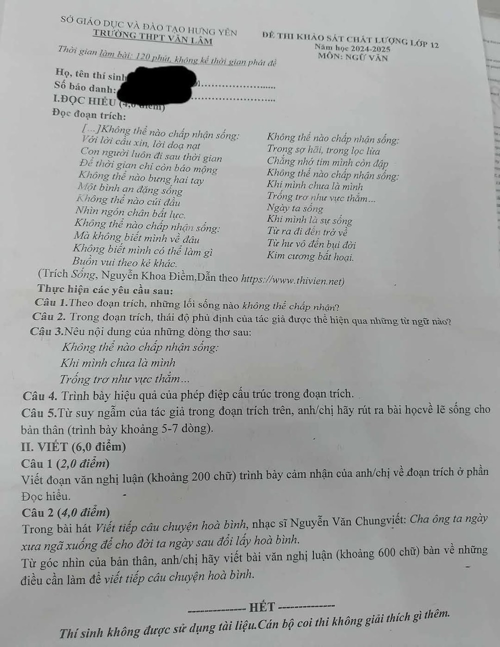 Ca khúc của &quot;Đại sứ truyền cảm hứng&quot; giải thưởng Dế Mèn vào đề thi Văn - Ảnh 4.