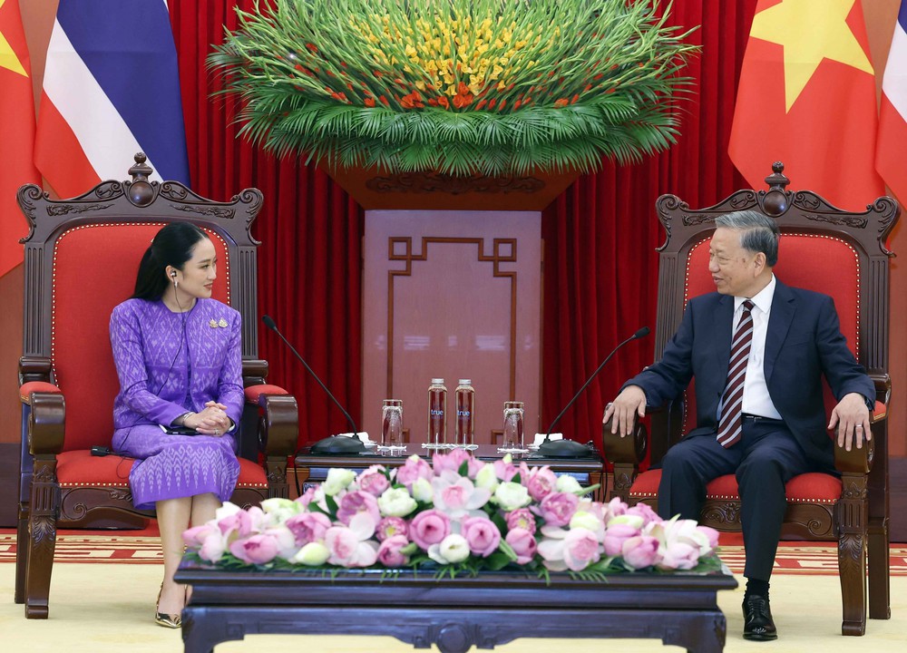 Tổng Bí thư Tô Lâm tiếp Thủ tướng Thái Lan Paetongtarn Shinawatra - Ảnh 3.