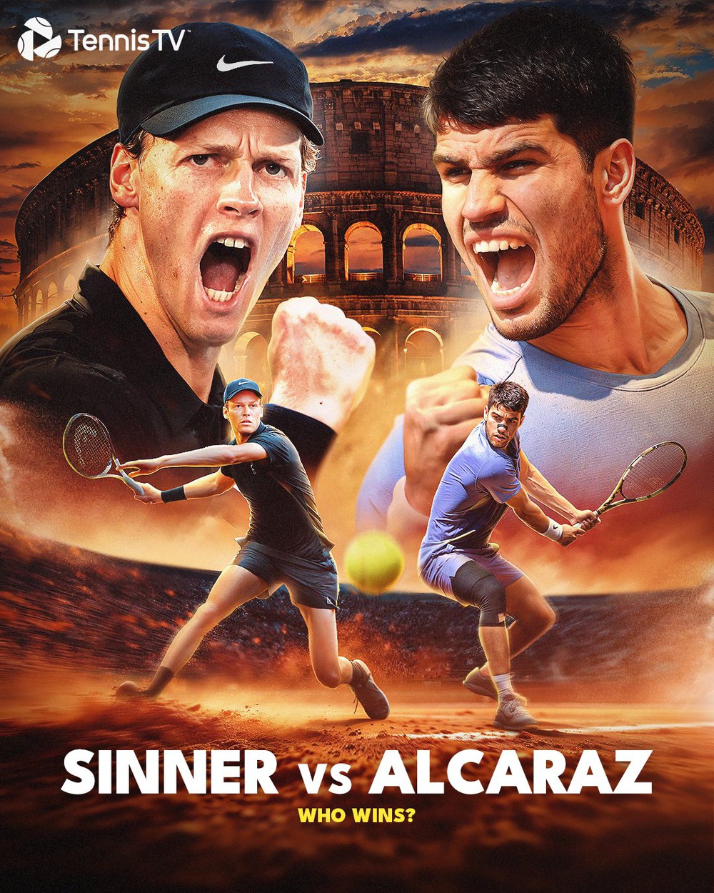 Sinner ngược dòng thắng tay vợt Mỹ, gặp Alcaraz ở chung kết Italian Open 2025 - Ảnh 2.