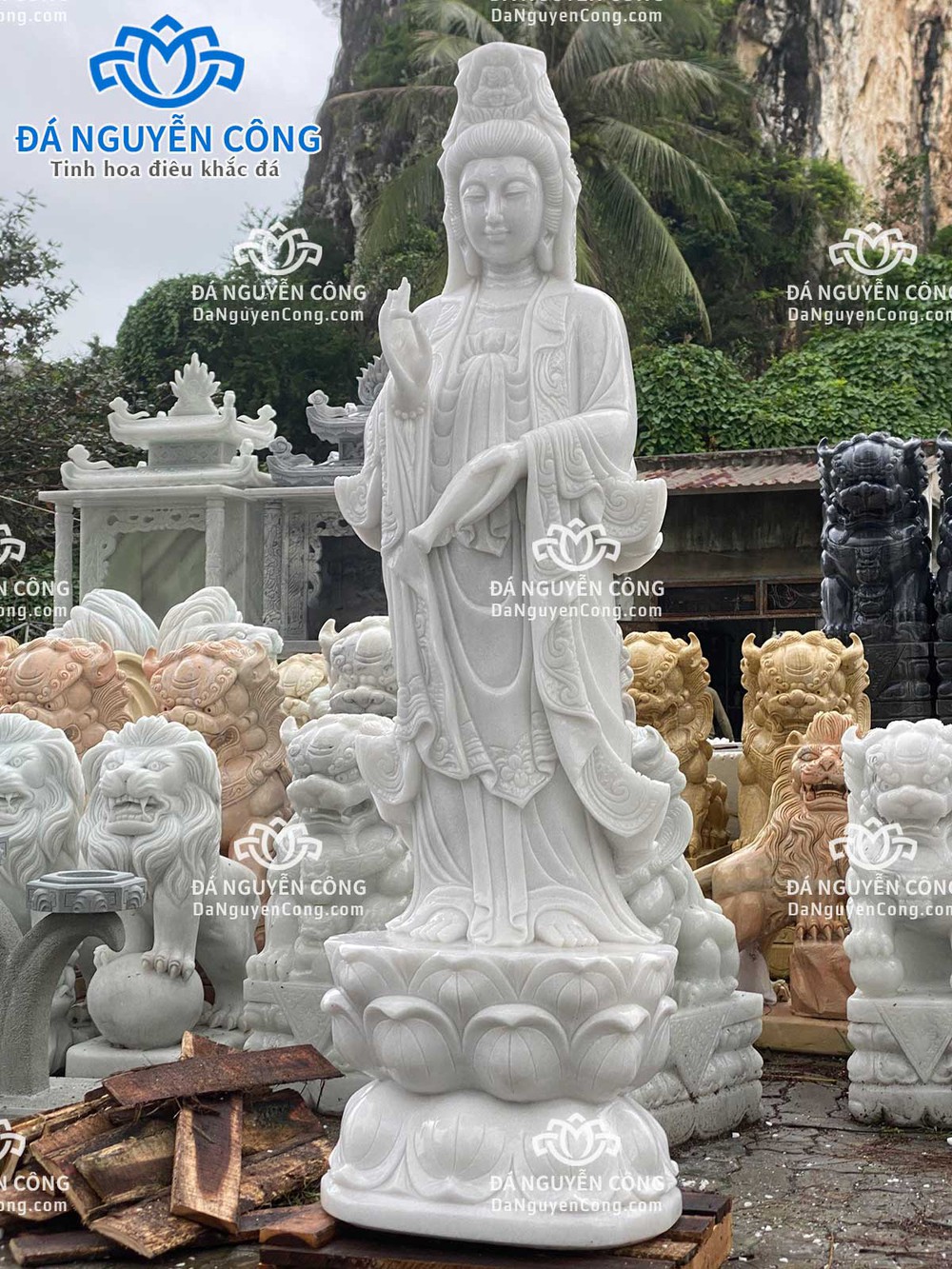 Những điều cần biết trước khi thỉnh tượng Quan Âm bằng đá - Ảnh 1.