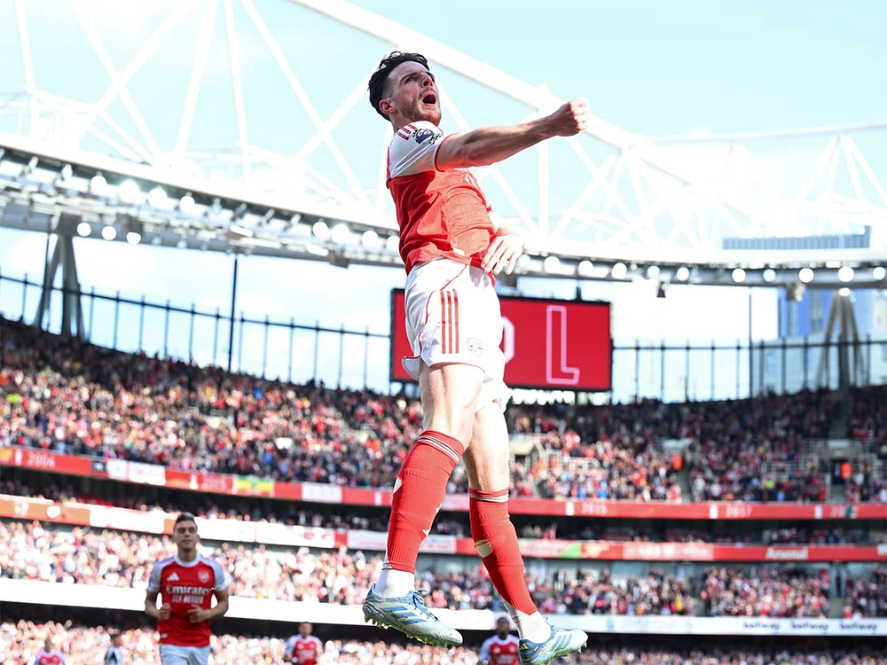 Raya xuất thần, Rice lập siêu phẩm, Arsenal thắng tối thiểu Newcastle - Ảnh 2.