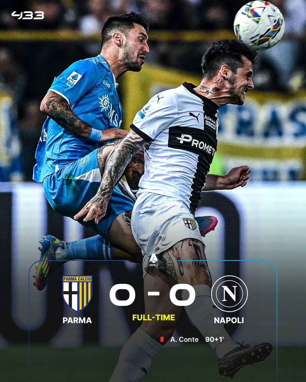Cuộc đua vô địch Serie A kịch tính đến vòng cuối khi Napoli và Inter không thắng, 2 HLV đều bị cấm chỉ đạo - Ảnh 1.