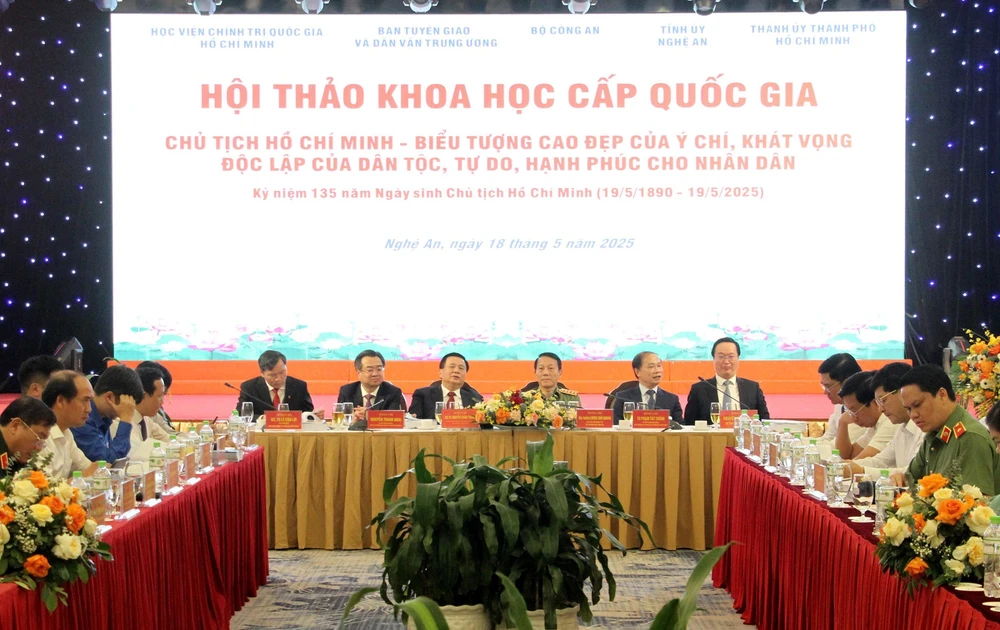 Hội thảo khoa học cấp quốc gia kỷ niệm 135 năm Ngày sinh Chủ tịch Hồ Chí Minh - Ảnh 1.