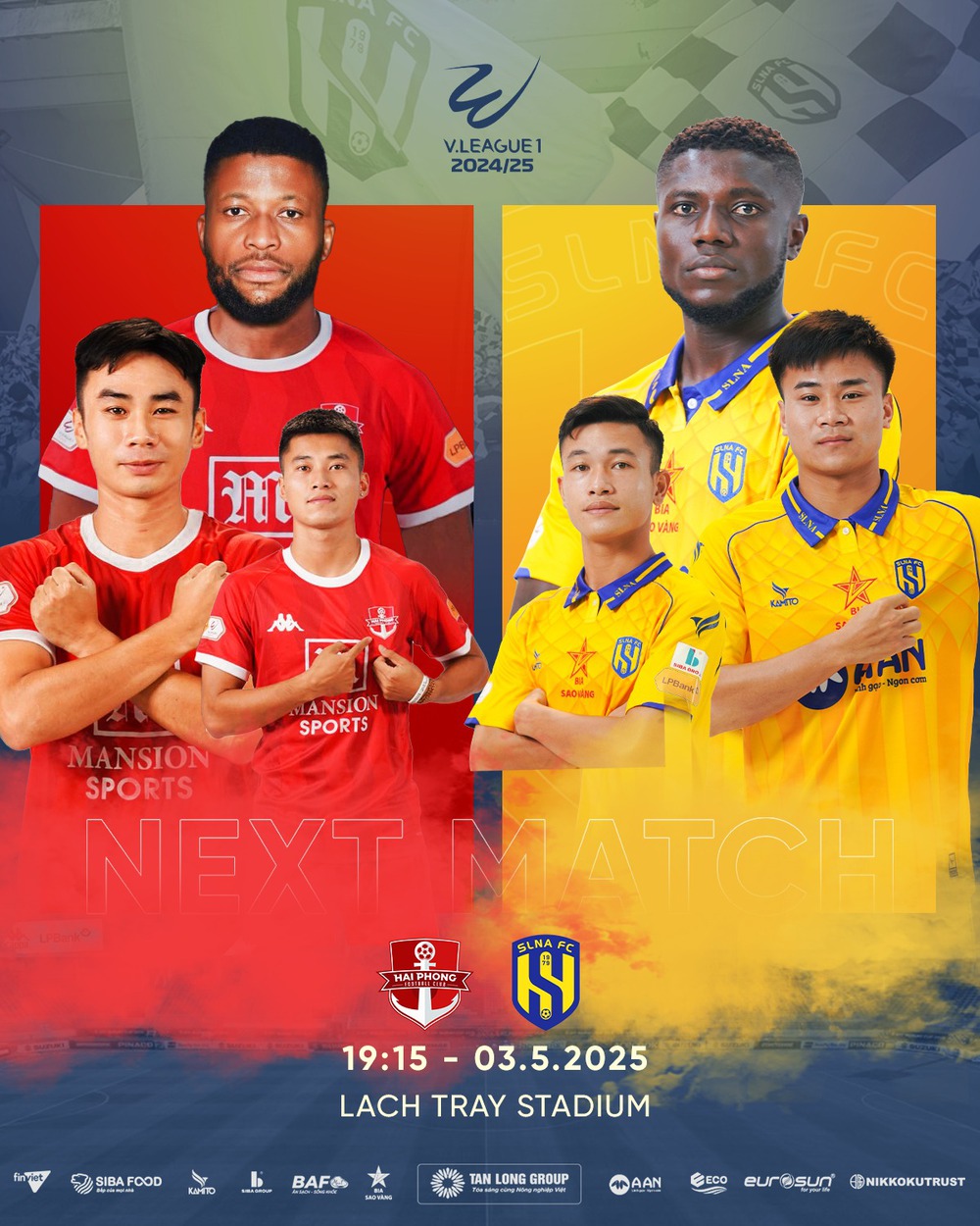 Link xem trực tiếp bóng đá Hải Phòng vs SLNA, 19h15 ngày 3/5, vòng 21 V-League - Ảnh 2. Link xem trực tiếp bóng đá Hải Phòng vs SLNA, 19h15 ngày 3/5, vòng 21 V-League - Ảnh 2.