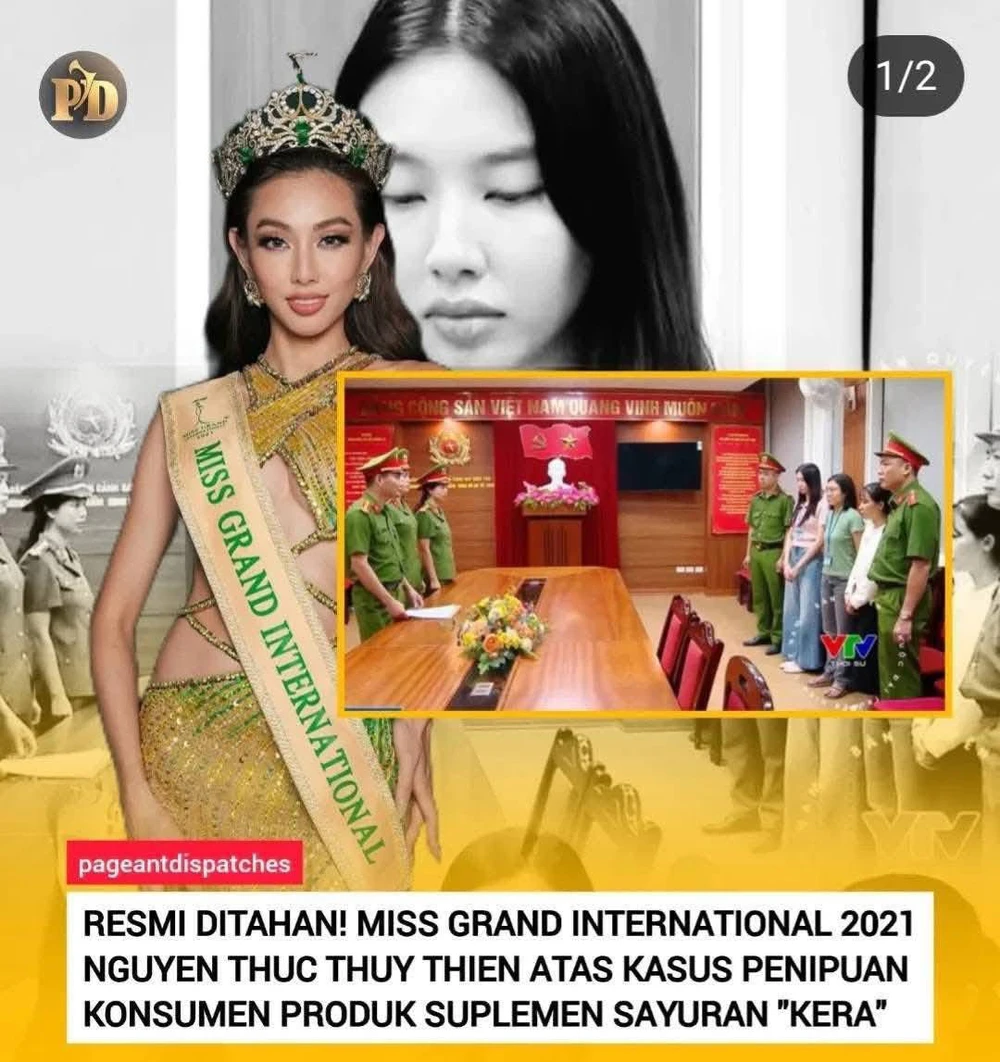 Miss Grand International 2021 Thùy Tiên bị khởi tố, fan sắc đẹp quốc tế xôn xao - Ảnh 3.