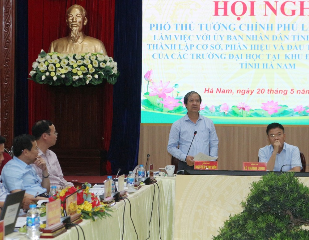 Phó Thủ tướng Lê Thành Long: Nhất trí chủ trương xây dựng Phân hiệu 2 của Đại học Kinh tế Quốc dân và Đại học Xây dựng tại Khu Đại học Nam Cao - Ảnh 4.