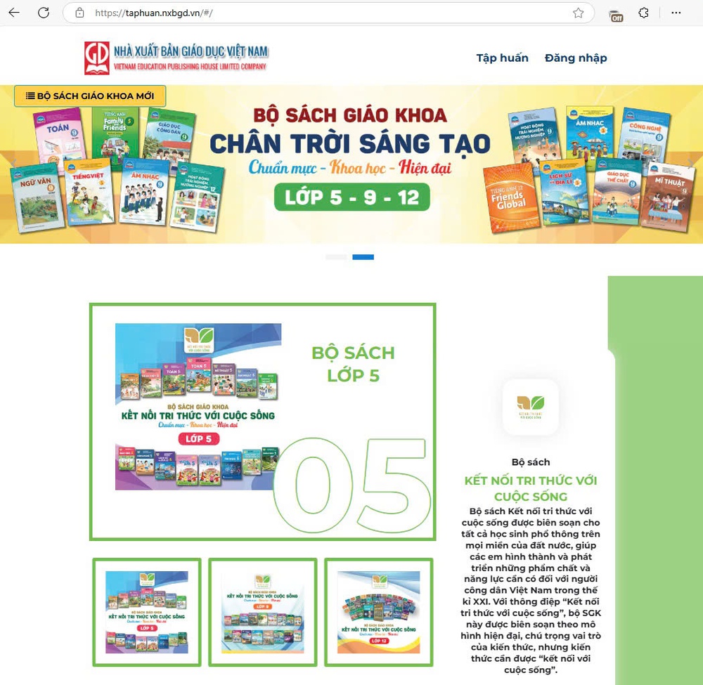 NXBGDVN: Sách giáo khoa điện tử miễn phí tập trung tại taphuan.nxbgd.vn - Ảnh 1.