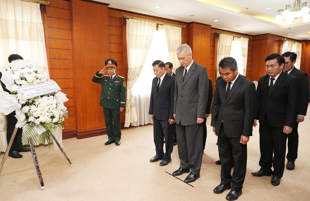 Lãnh đạo Đảng, Nhà nước Lào viếng nguyên Chủ tịch nước Trần Đức Lương - Ảnh 6.