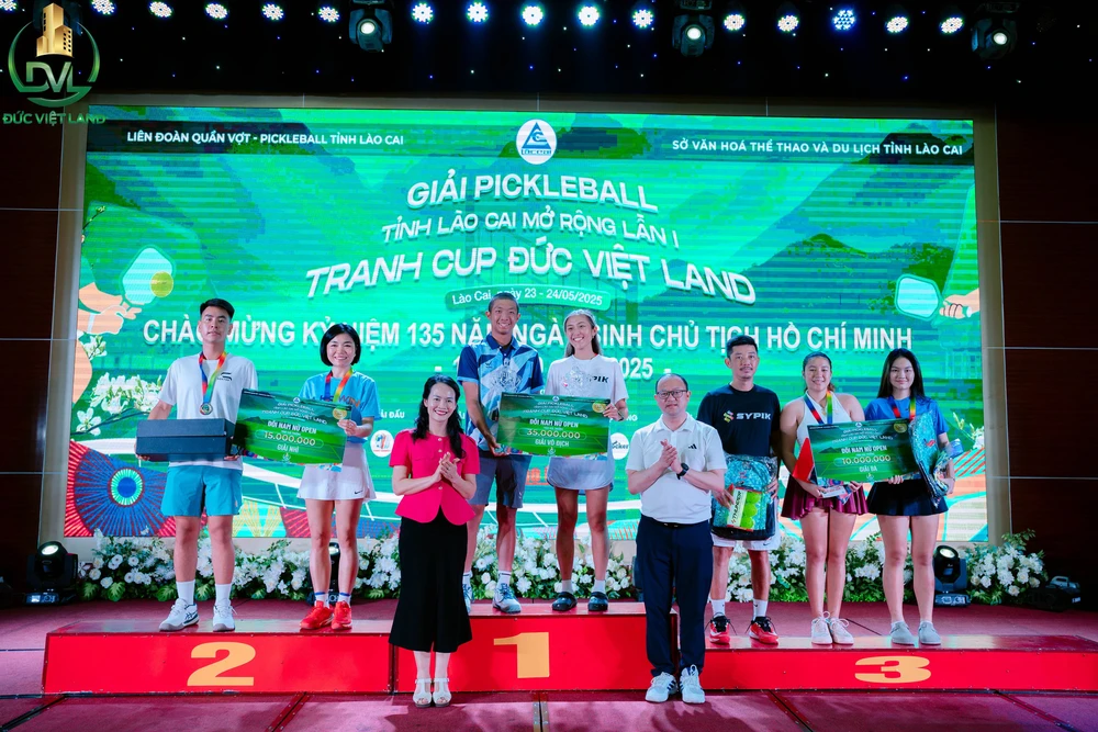 Đắc Tiến giành ngôi Á Quân giải Pickleball Lào Cai mở rộng 2025 - Ảnh 1.