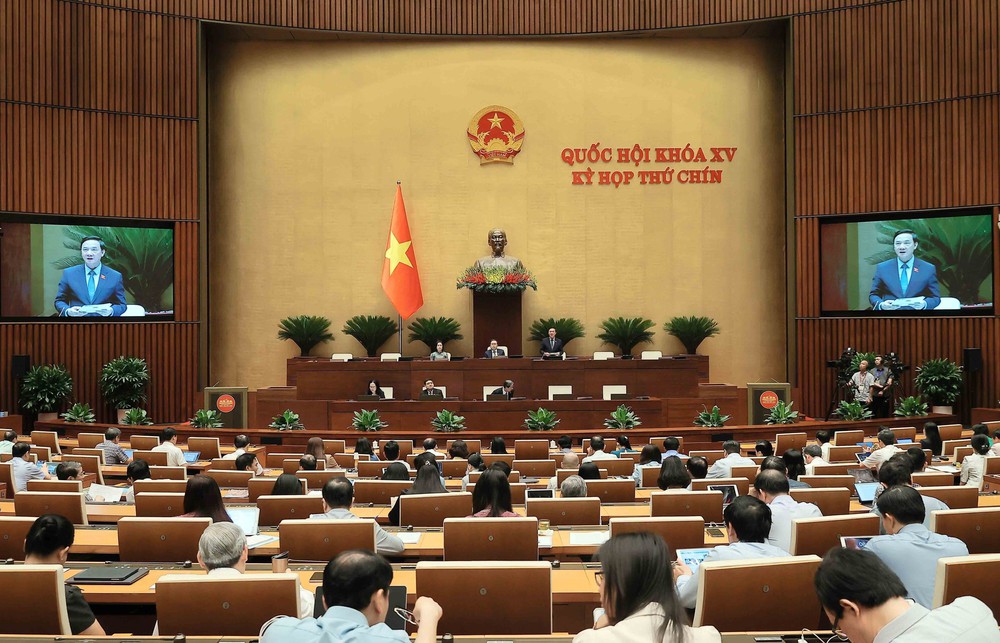 Kỳ họp thứ 9, Quốc hội khóa XV: Thảo luận về dự án Luật Ngân sách nhà nước (sửa đổi) - Ảnh 1.