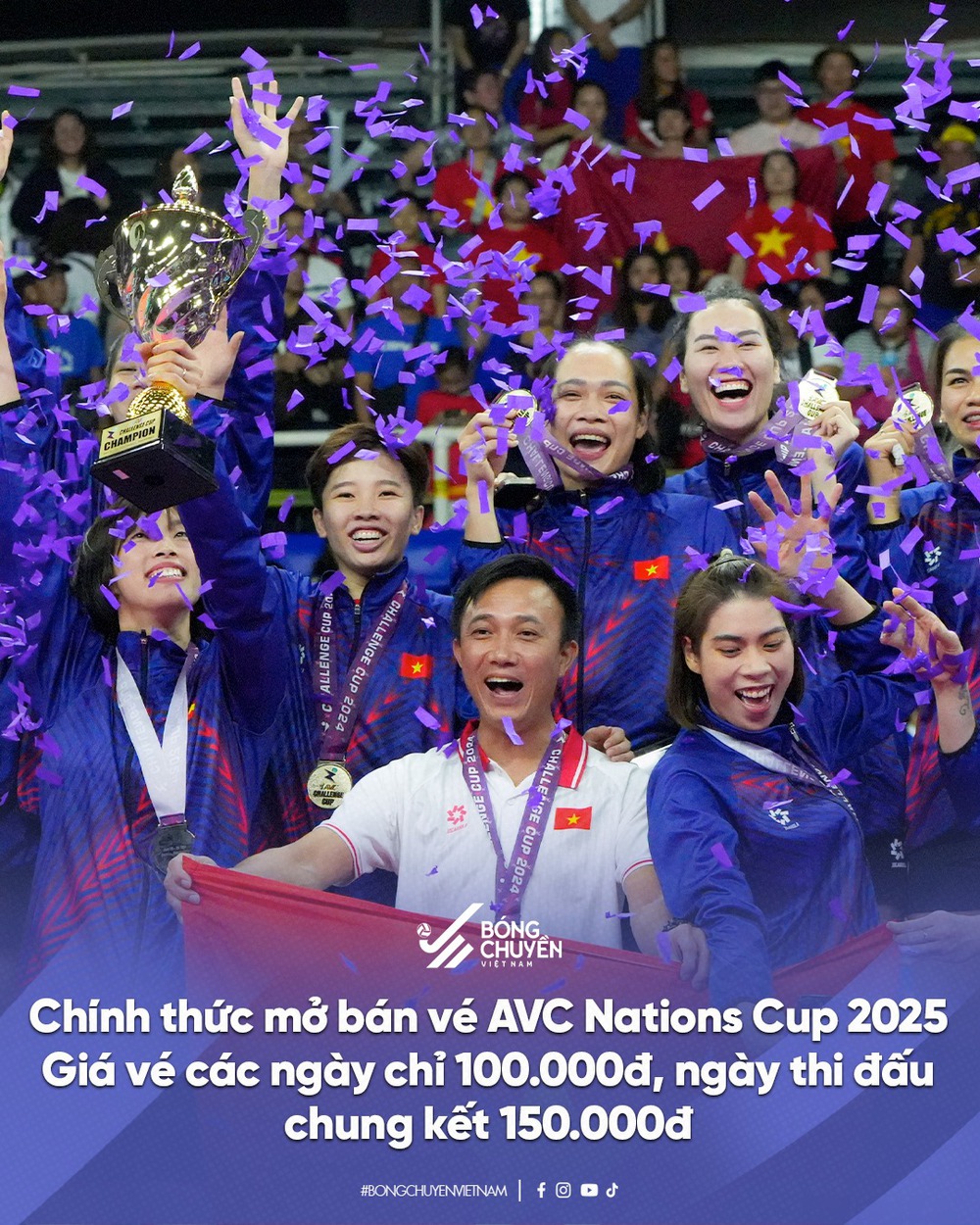 Chính thức bán vé AVC Nations Cup 2025 ở Việt Nam, mức giá phù hợp với người hâm mộ - Ảnh 1.