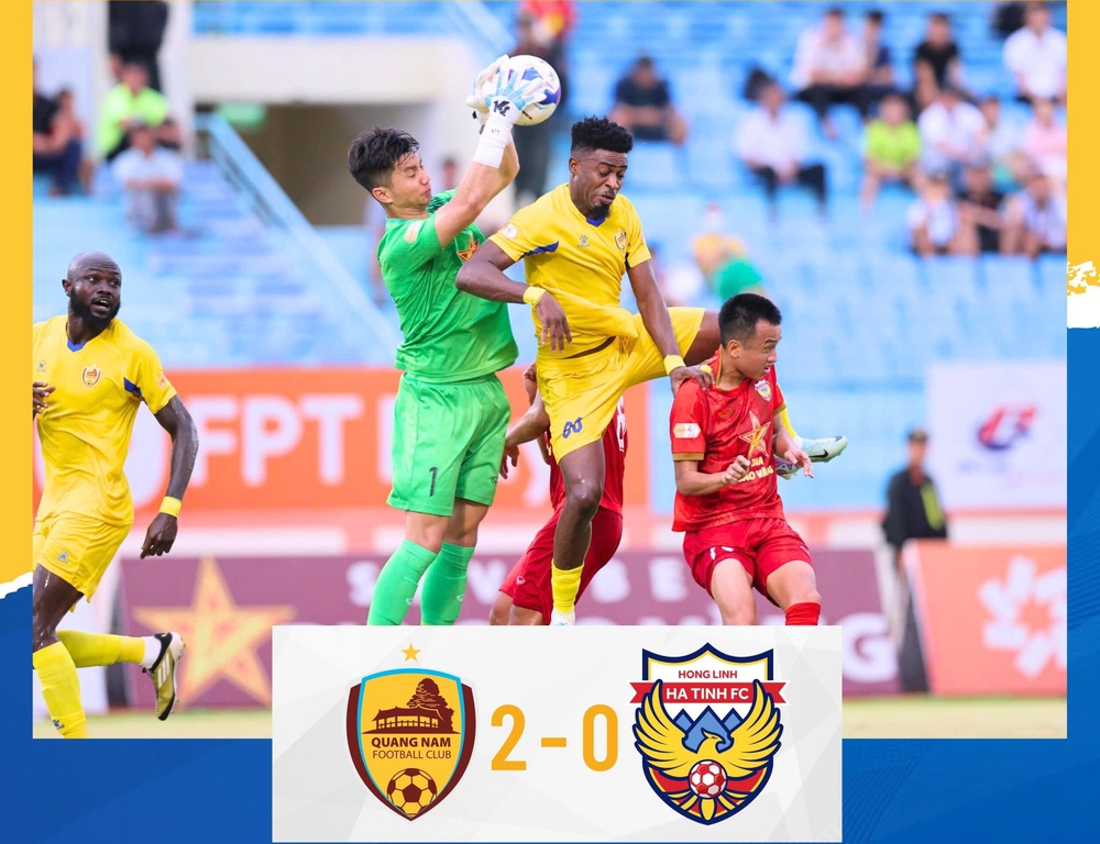 Thắng nhờ ngoại binh, Quảng Nam tràn trề hy vọng trụ lại V-League - Ảnh 1.