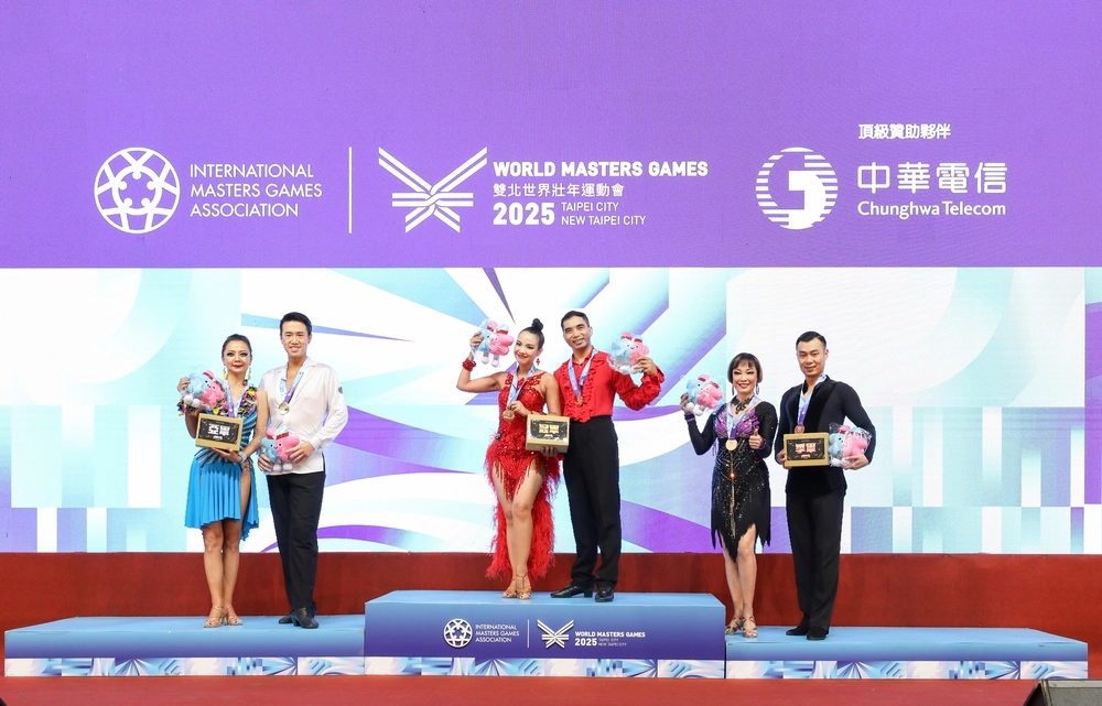 Cặp đôi dancesport Việt Nam giành HCV tại World Masters Games ở Đài Loan - Ảnh 2.