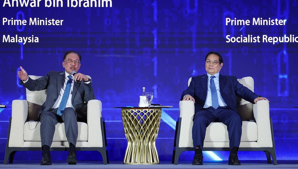 Hội nghị Cấp cao ASEAN: Thủ tướng Phạm Minh Chính và Thủ tướng Malaysia dự thảo luận về trí tuệ nhân tạo - Ảnh 3.
