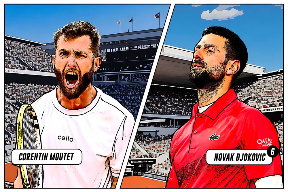 Link xem trực tiếp Corentin Moutet vs Djokovic