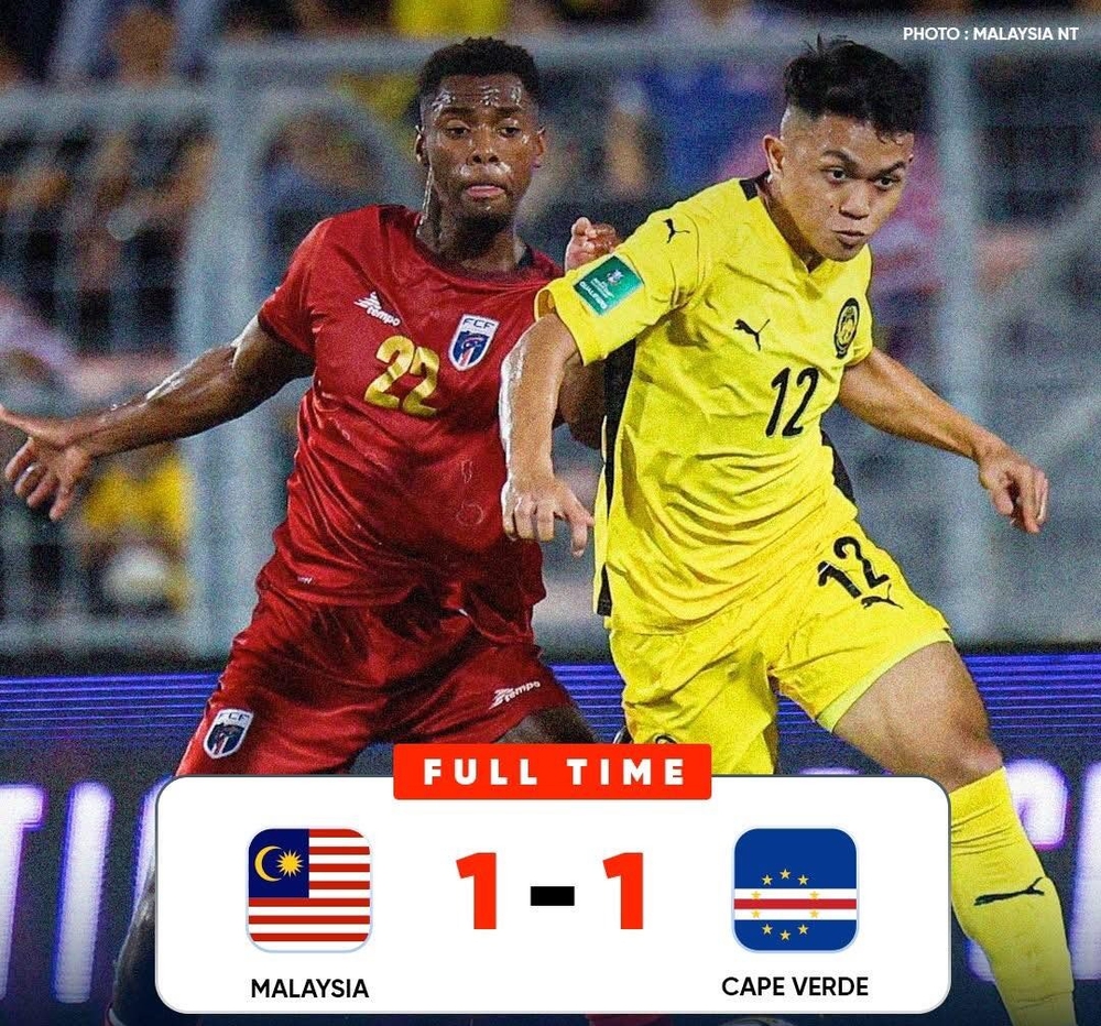 Malaysia hòa đối thủ xếp hạng 72 thế giới trước trận gặp ĐT Việt Nam - Ảnh 1.