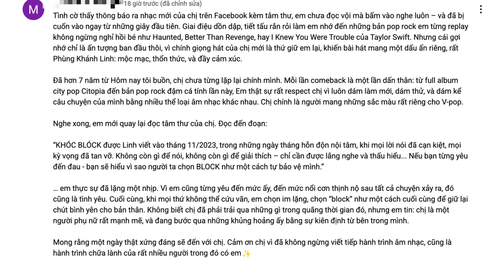 'Khóc blóck' của Phùng Khánh Linh: Tiếng thét giận dữ của cảm xúc và sự đồng cảm của khán giả - Ảnh 4.